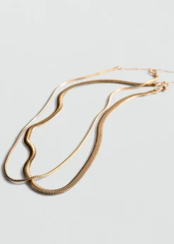 MANGO Biżuteria*Podwójny, mieszany naszyjnik