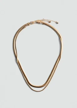 MANGO Biżuteria*Podwójny, mieszany naszyjnik