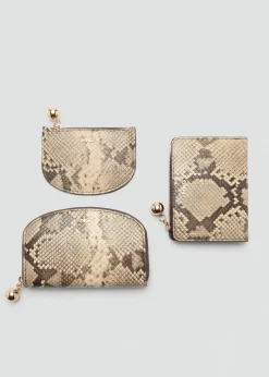 MANGO Galanteria Skórzana*Portfel w kształcie półksiężyca