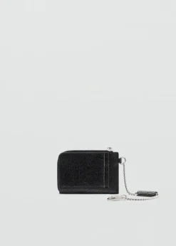 MANGO Galanteria Skórzana*Portfel z brelokiem