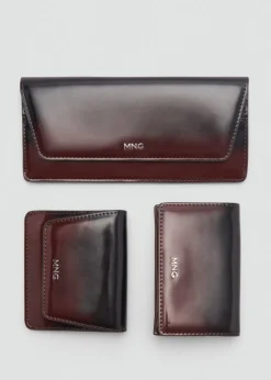 MANGO Galanteria Skórzana*Portfel z efektem cieniowania