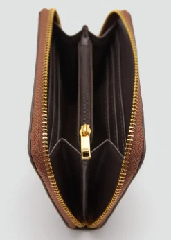 MANGO Galanteria Skórzana*Portfel z nadrukiem logo