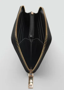 MANGO Galanteria Skórzana*Portfel ze wzorem krokodylej skóry