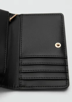 MANGO Galanteria Skórzana*Portmonetka z efektem skóry krokodyla