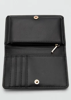 MANGO Galanteria Skórzana*Portmonetka z efektem skóry krokodyla