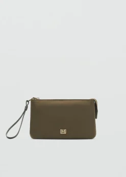 MANGO Galanteria Skórzana*Portmonetka z nylonu na zamek
