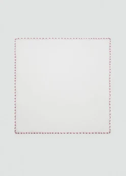 MANGO Krawaty, Muszki I Chusteczki Do Nosa*Poszetka jedwabna z haftem