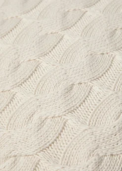 MANGO Poszewki Na Jaśki|Poszewki Na Jaśki*Poszewka na jaśka z dzianiny z warkoczami z 100% bawełny 45 x 45 cm