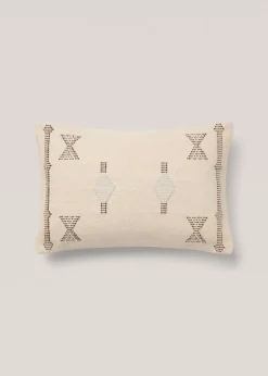 MANGO Poszewki Na Jaśki|Poszewki Na Jaśki*Poszewka na jaśka z geometrycznym haftem 40 x 60 cm