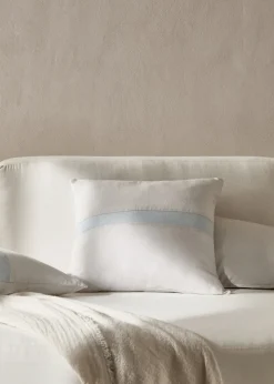 MANGO Poszewki Na Jaśki|Poszewki Na Jaśki*Poszewka na jaśka z lnu z dekoracyjnym paskiem