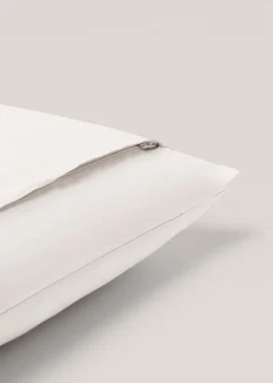 MANGO Poszewki Na Jaśki|Poszewki Na Jaśki*Poszewka na jaśka z lnu z dekoracyjnym paskiem