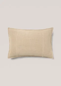 MANGO Poszewki Na Jaśki|Poszewki Na Jaśki*Poszewka na jaśka z przeszyciami z lnu 40 x 60 cm
