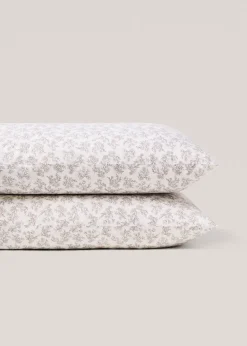 MANGO Poszewki Na Poduszki*Poszewka na poduszkę z bawełny z kwiaty 50 x 75 cm