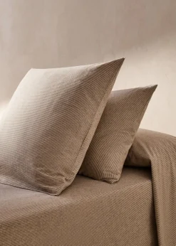 MANGO Poszewki Na Poduszki*Poszewka na poduszkę z bawełnianej flaneli w paski 50 x 75 cm