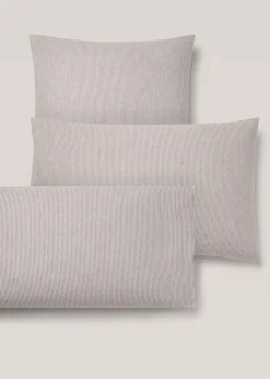 MANGO Poszewki Na Poduszki*Poszewka na poduszkę z bawełnianej flaneli w paski 50 x 75 cm