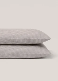MANGO Poszewki Na Poduszki*Poszewka na poduszkę z bawełnianej flaneli w paski 50 x 75 cm