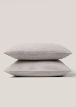 MANGO Poszewki Na Poduszki*Poszewka na poduszkę z bawełnianej flaneli w paski 60 x 60 cm