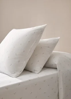 MANGO Poszewki Na Poduszki*Poszewka na poduszkę z bawełny w kwiaty 45 x 110 cm