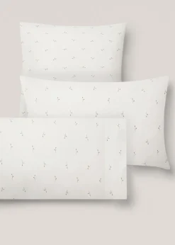 MANGO Poszewki Na Poduszki*Poszewka na poduszkę z bawełny w kwiaty 45 x 110 cm