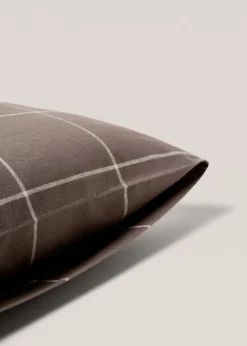 MANGO Poszewki Na Poduszki*Poszewka na poduszkę z bawełnianej flaneli w kratę 60 x 60 cm