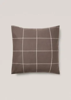 MANGO Poszewki Na Poduszki*Poszewka na poduszkę z bawełnianej flaneli w kratę 60 x 60 cm