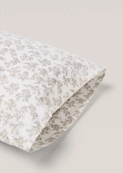 MANGO Poszewki Na Poduszki*Poszewka na poduszkę z bawełny z nadrukiem w kwiaty 45 x 110 cm