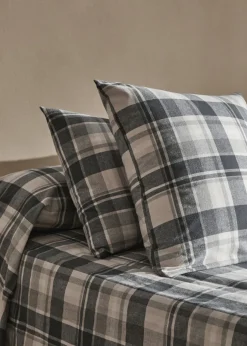 MANGO Poszewki Na Poduszki*Poszewka na poduszkę z flaneli z 100% bawełny w kratę 50 x 75 cm
