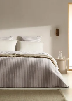 MANGO Poszwa Na Kołdrę*Poszwa na kołdrę bawełna w paski łóżko 135cm