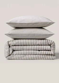 MANGO Poszwa Na Kołdrę*Poszwa na kołdrę bawełna w paski łóżko 135cm