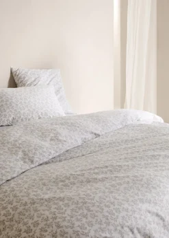 MANGO Poszwa Na Kołdrę*Poszwa na kołdrę bawełna wzór w kwiaty łóżko 180cm