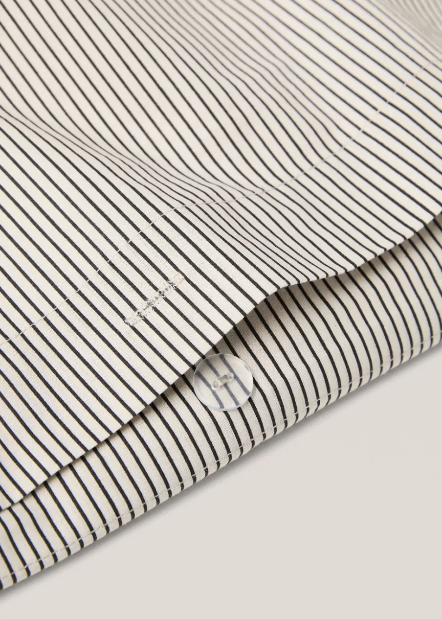 MANGO Poszwa Na Kołdrę*Poszwa na kołdrę dwukolorowa wielopasmowa łóżko 135cm