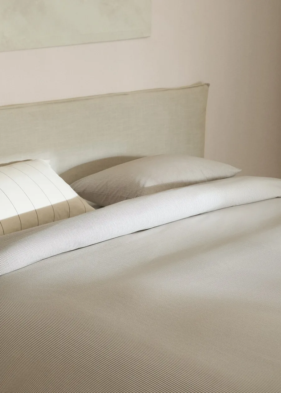 MANGO Poszwa Na Kołdrę*Poszwa na kołdrę dwukolorowa wielopasmowa łóżko 150/160cm