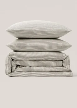 MANGO Poszwa Na Kołdrę*Poszwa na kołdrę dwukolorowa wielopasmowa łóżko 150/160cm