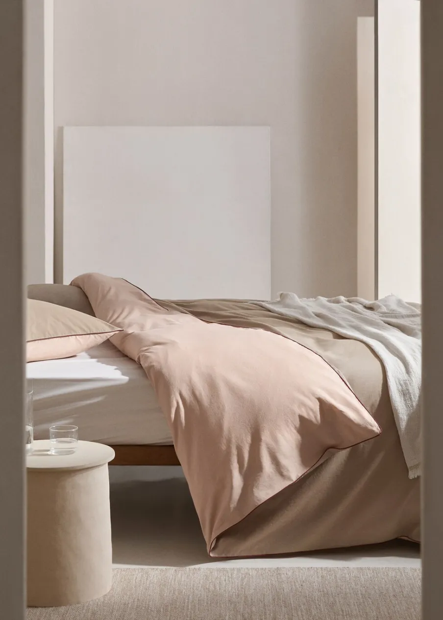 MANGO Poszwa Na Kołdrę*Poszwa na kołdrę dwustronna dwukolorowa na łóżko 135 cm