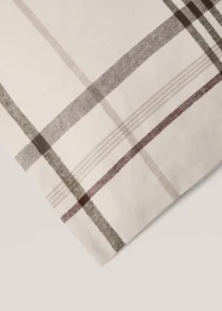 MANGO Poszwa Na Kołdrę*Poszwa na kołdrę dwustronna z flaneli w kratę na łóżko 90 cm