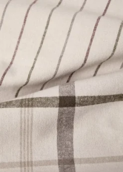 MANGO Poszwa Na Kołdrę*Poszwa na kołdrę dwustronna z flaneli w kratę na łóżko 135 cm