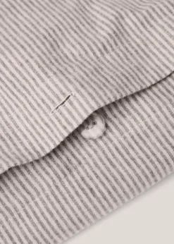 MANGO Poszwa Na Kołdrę*Poszwa na kołdrę z bawełnianej flaneli w paski na łóżko 135 cm