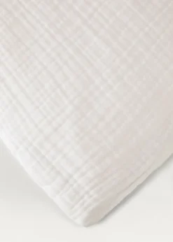 MANGO Poszwa Na Kołdrę*Poszwa na kołdrę z bawełnianego muślinu na łóżko 180 cm