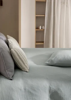 MANGO Poszwa Na Kołdrę*Poszwa na kołdrę z bawełnianego muślinu na łóżko 135 cm