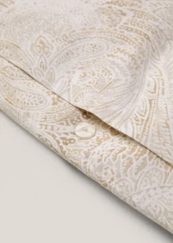 MANGO Poszwa Na Kołdrę*Poszwa na kołdrę z bawełnianego perkalu ze wzorem paisley na łóżko 135 cm