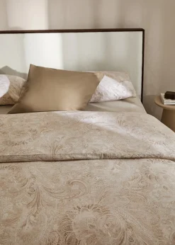 MANGO Poszwa Na Kołdrę*Poszwa na kołdrę z bawełnianego perkalu ze wzorem paisley na łóżko 135 cm