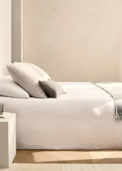 MANGO Poszwa Na Kołdrę*Poszwa na kołdrę z bawełnianego muślinu na łóżko 90 cm