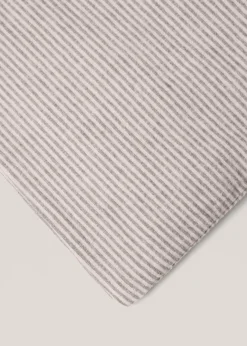 MANGO Poszwa Na Kołdrę*Poszwa na kołdrę z bawełnianej flaneli w paski na łóżko 90 cm