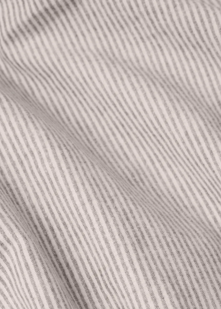 MANGO Poszwa Na Kołdrę*Poszwa na kołdrę z bawełnianej flaneli w paski na łóżko 90 cm