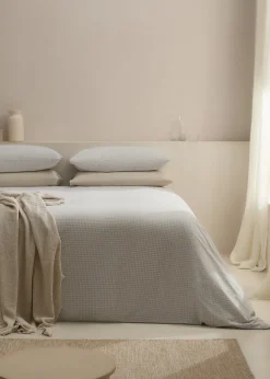 MANGO Poszwa Na Kołdrę*Poszwa na kołdrę z bawełny w kratkę vichy na łóżko 180 cm