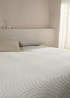 MANGO Poszwa Na Kołdrę*Poszwa na kołdrę z bawełny w kratkę vichy na łóżko 180 cm