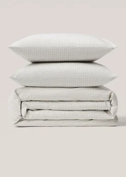 MANGO Poszwa Na Kołdrę*Poszwa na kołdrę z bawełny w kratkę vichy na łóżko 180 cm