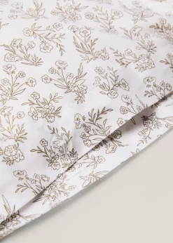 MANGO Poszwa Na Kołdrę*Poszwa na kołdrę z bawełny z nadrukiem w kwiaty na łóżko 180 cm