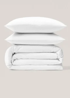 MANGO Poszwa Na Kołdrę*Poszwa na kołdrę z bawełny z kwiatowym haftem na łóżko 135 cm