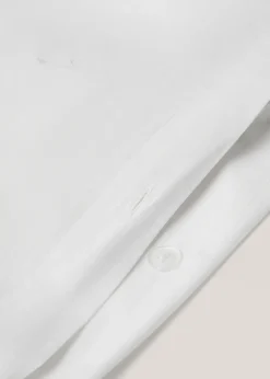 MANGO Poszwa Na Kołdrę*Poszwa na kołdrę z bawełny z kwiatowym haftem na łóżko 135 cm